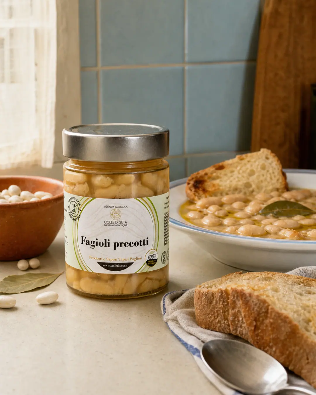 Colle di Seta — Fagioli precotti — luce naturale