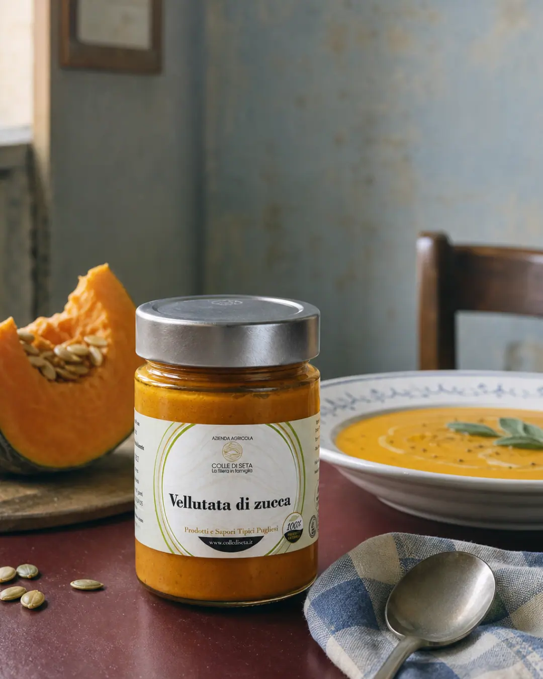 Colle di Seta — Vellutata zucca — luce naturale