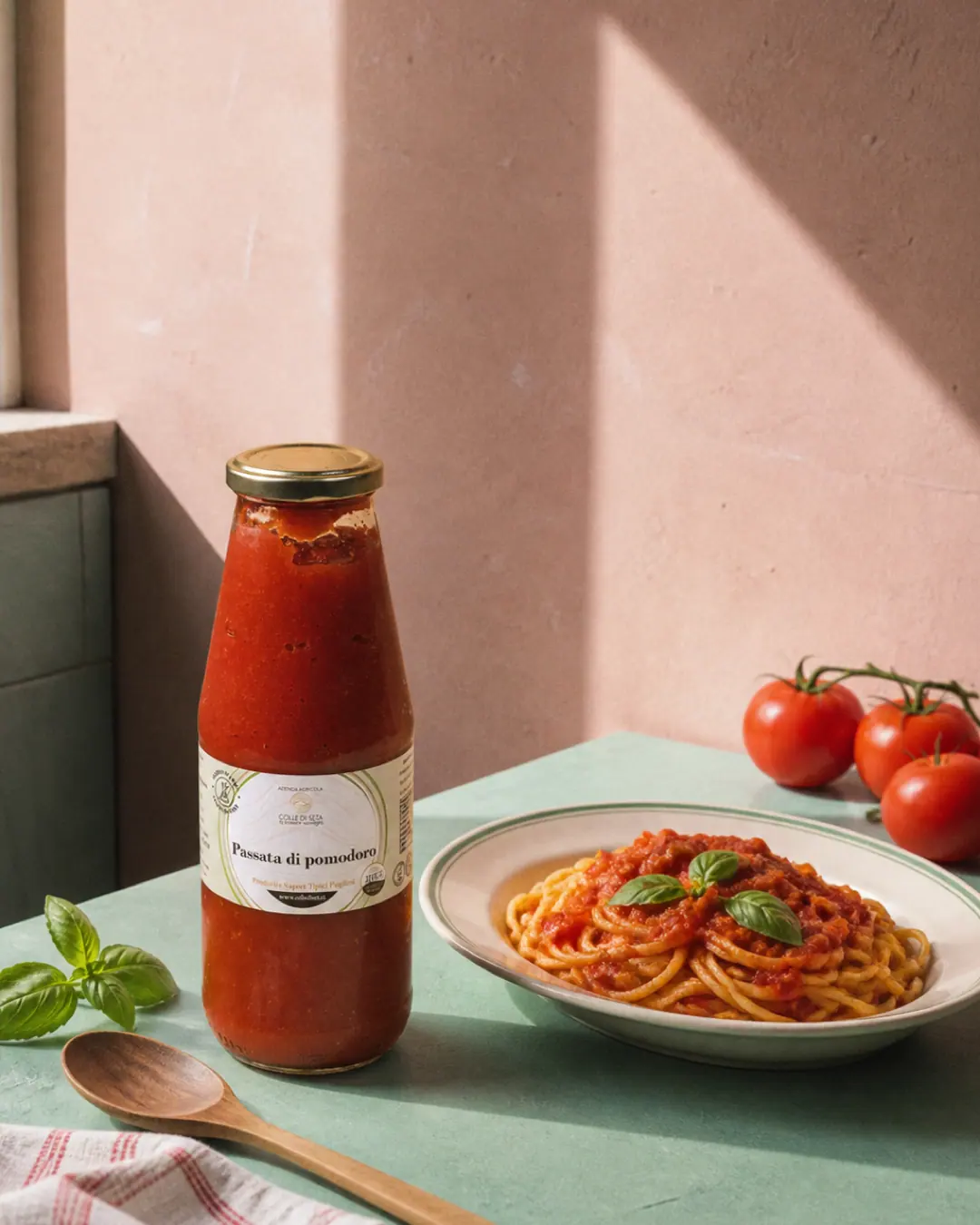 Colle di Seta — Passata pomodoro — luce naturale