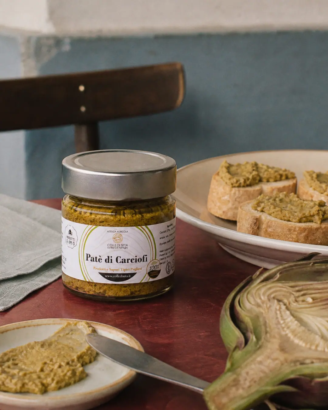 Colle di Seta — Pate carciofi — luce naturale