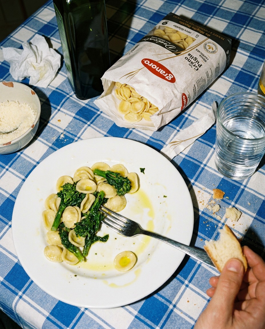Granoro — Scarpetta e piatto a metà