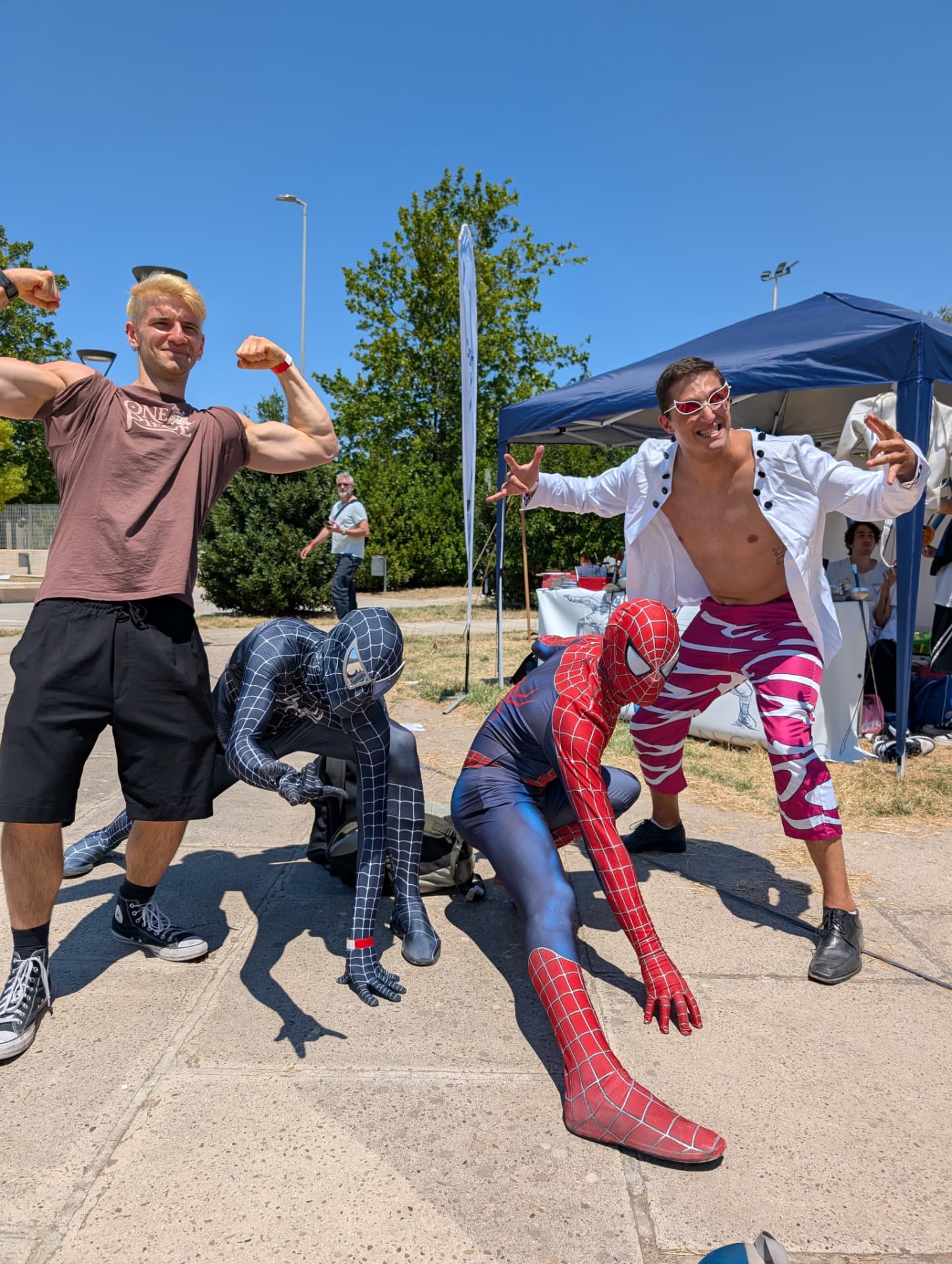 Cosplayer Spider-Man e Venom al Korcomics