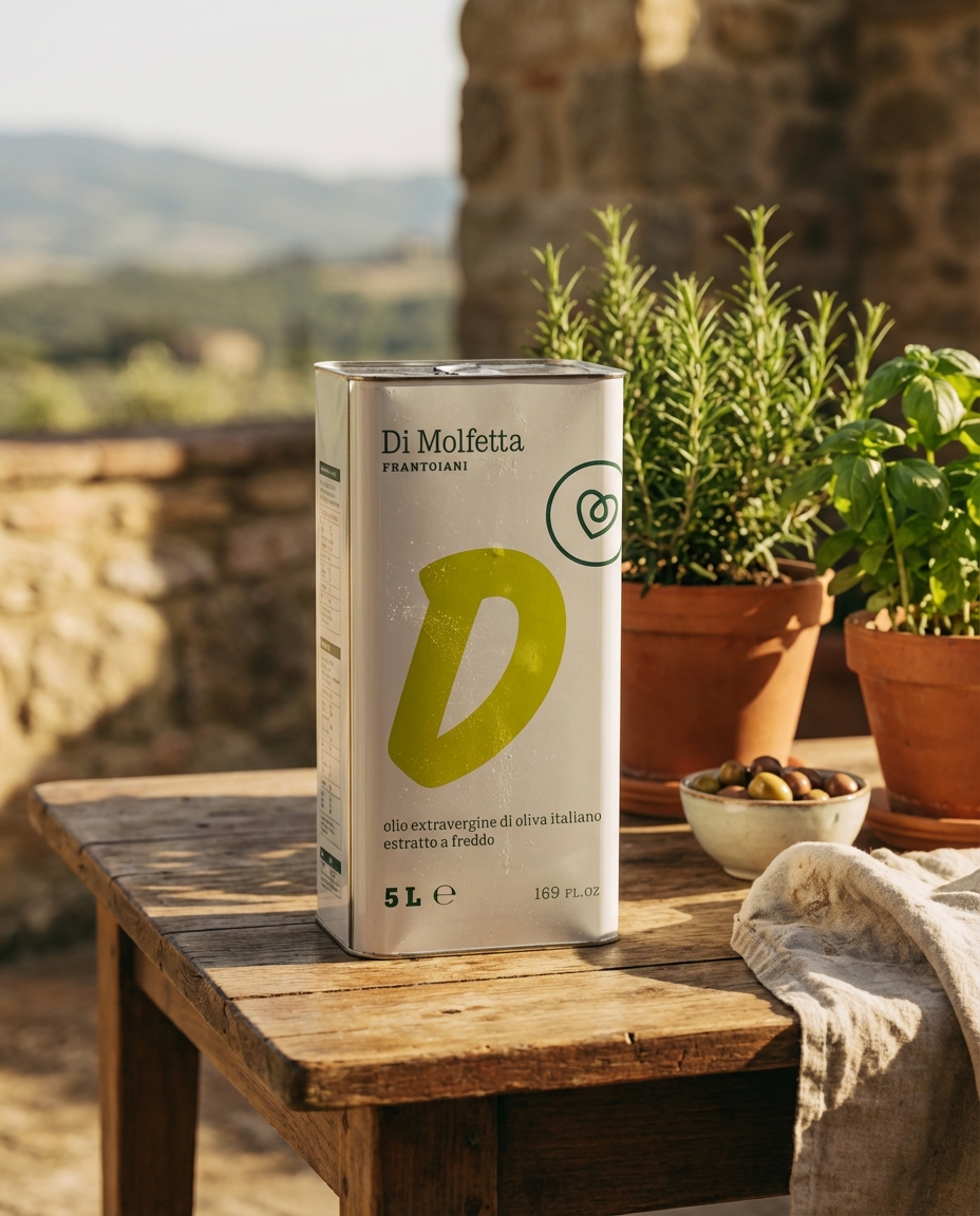 Di Molfetta Frantoiani — Latta 5L — terrazza e erbe aromatiche