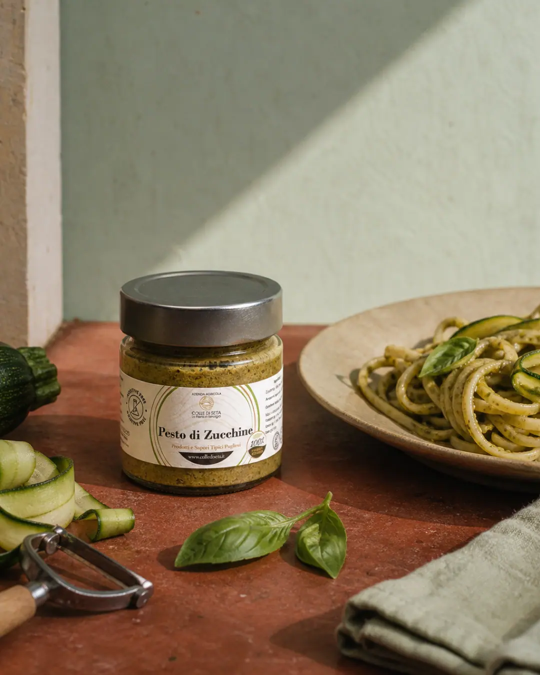Colle di Seta — Pesto zucchine — luce naturale