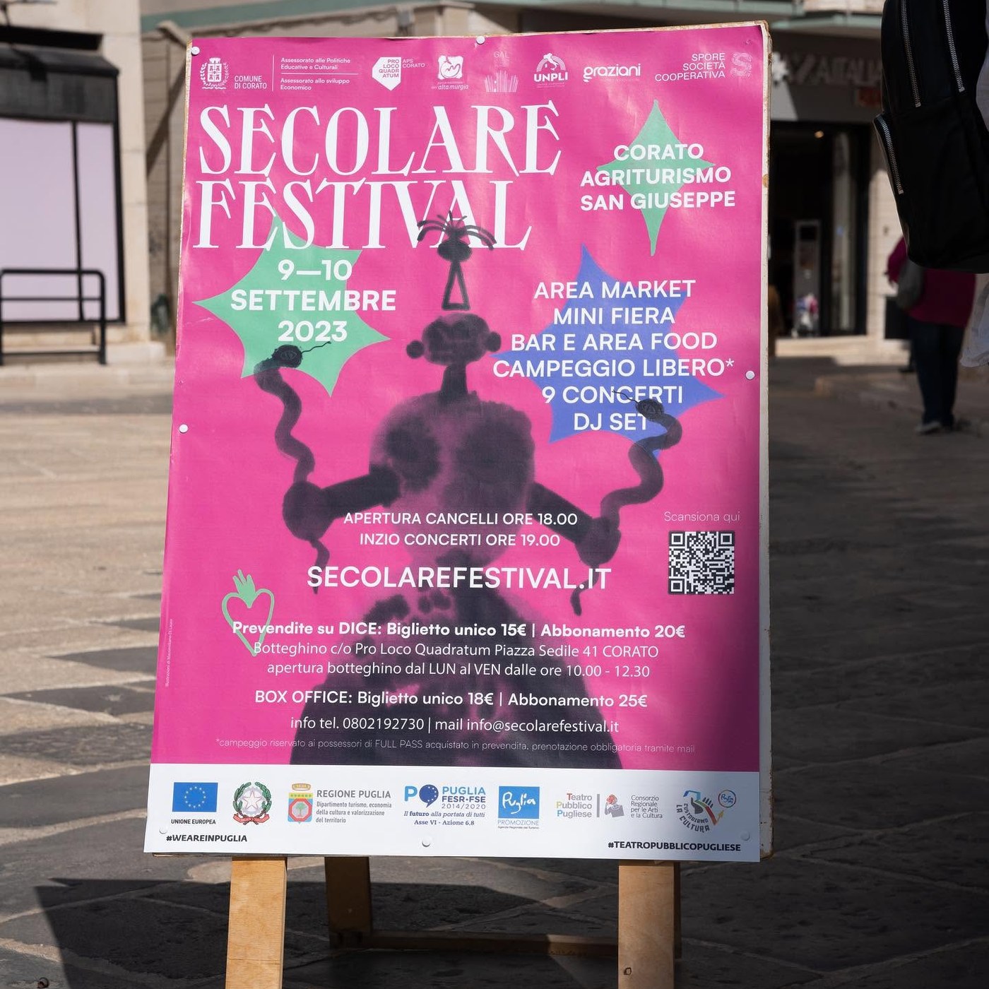 Manifesto Secolare Fest 2023 in piazza a Corato
