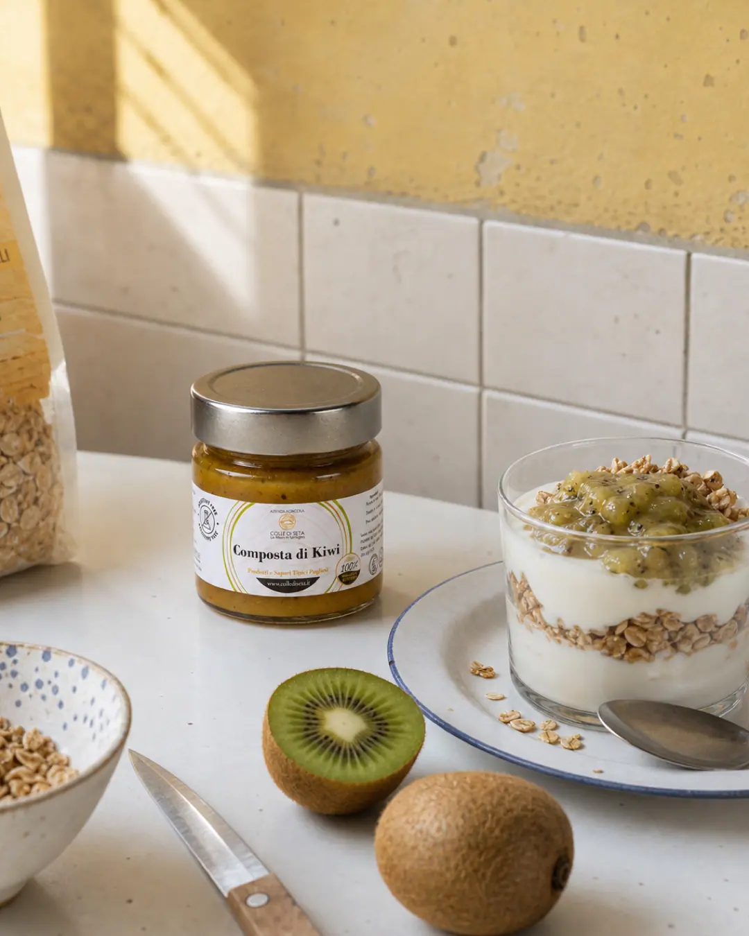 Colle di Seta — Composta kiwi — luce naturale