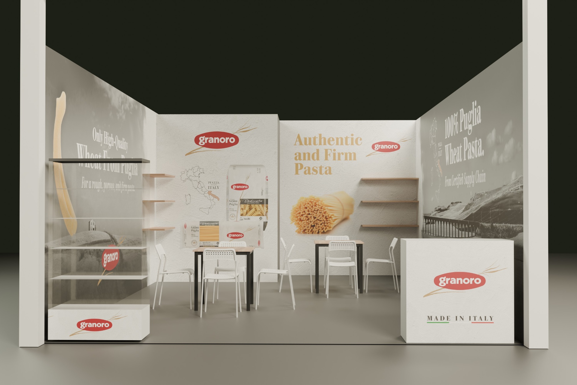 Stand Granoro ad Anuga Colonia 2025 - Vista frontale