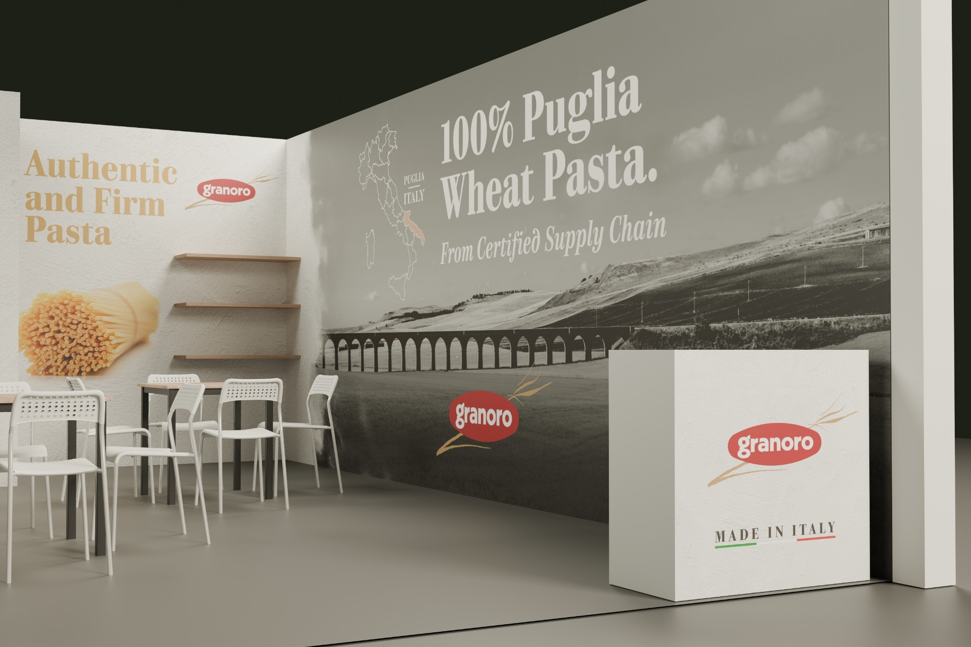 Stand Granoro ad Anuga Colonia 2025 - Vista laterale destra