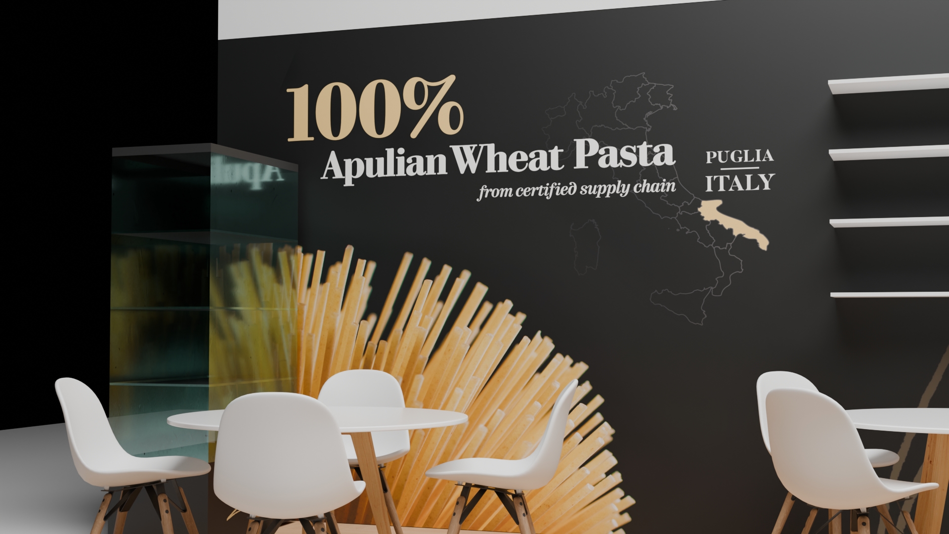 Stand Granoro a Gulfood Dubai 2026 - Dettaglio area meeting